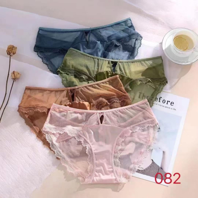 B009- 性感蕾絲網紗蝴蝶結鏤空內褲 $188