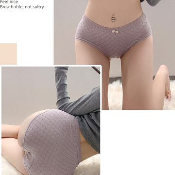 C004-中高腰蝴蝶結加大130公斤抑菌純棉襠大碼內褲$188