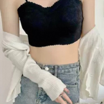 E007-小U美背蕾絲抹胸小吊帶防走光內衣 $388